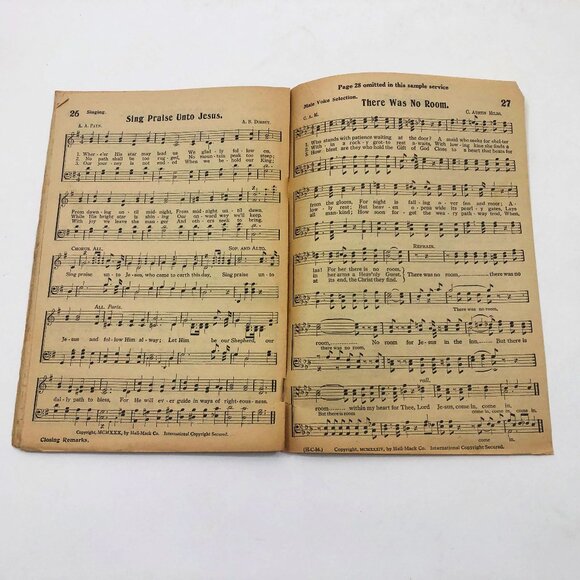 Hope of the World A christmas Service Sunday School 30 pages 1927 - Picture 6 of 7